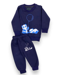 Mini Minors || Navy Pandas || Soft Winter Fabric