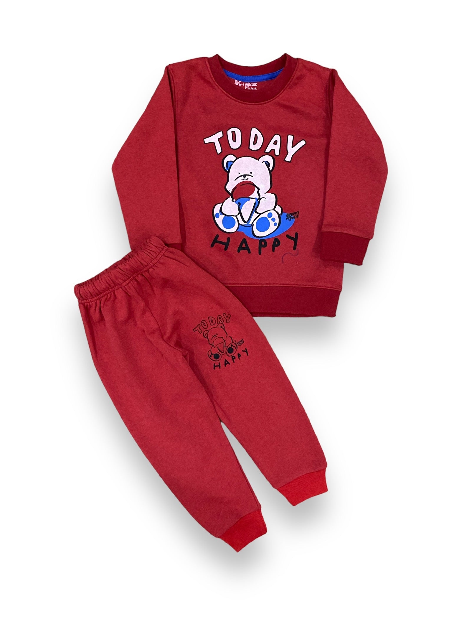 Today Happy Bear Red || Beautiful Trendy || New Winter Arrival || Warm Soft Fleece
