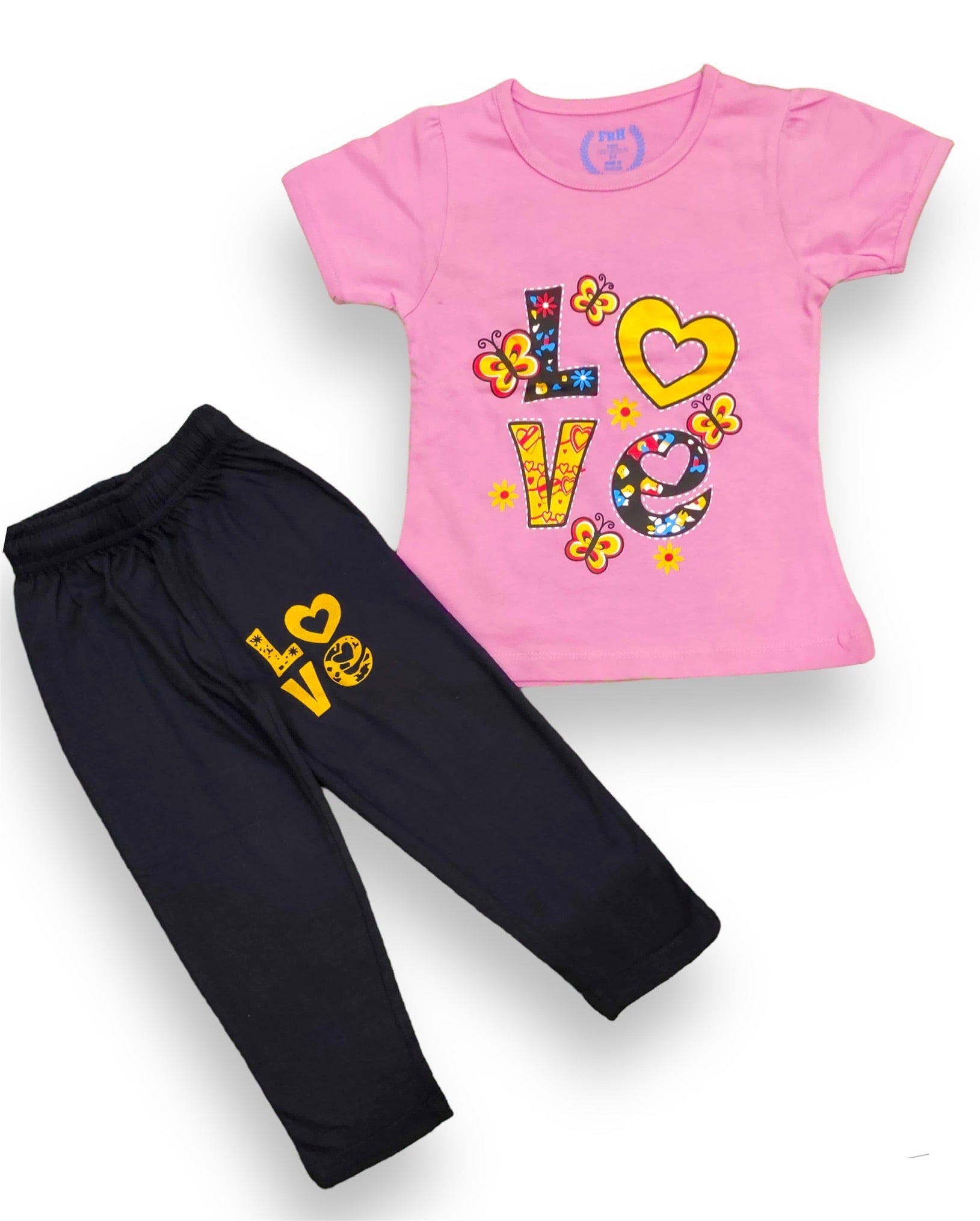 Luminous Pink Summer Set for Girls