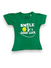 Green Smile its Good Luck