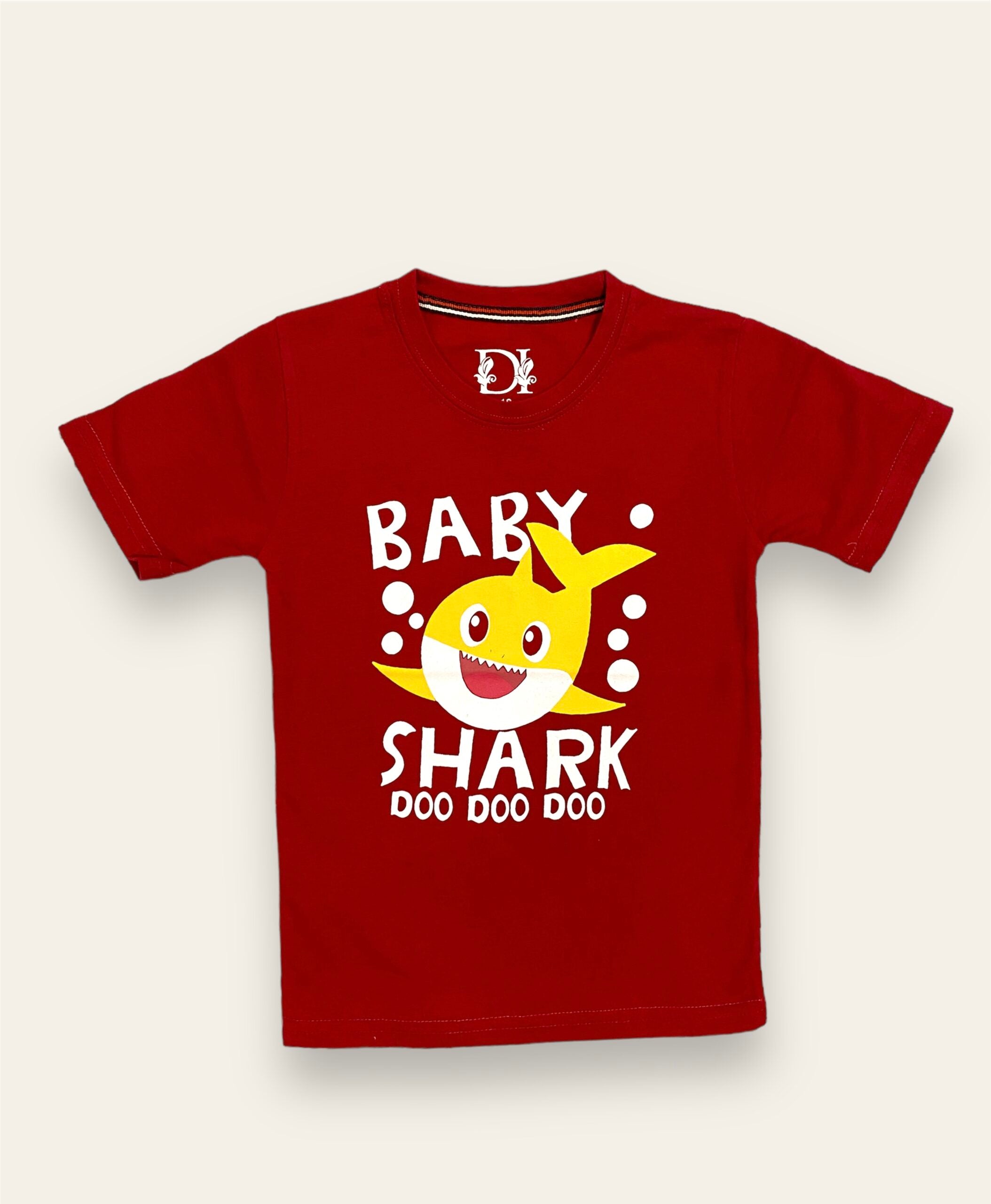 Baby Shark Dark Red Summer Shirt