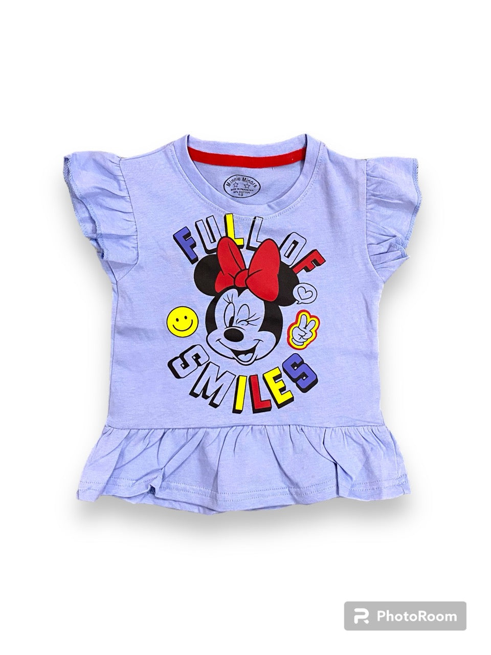 Bluish purple || Full of Similes || Minnie Mouse Summer Shirt for Girls