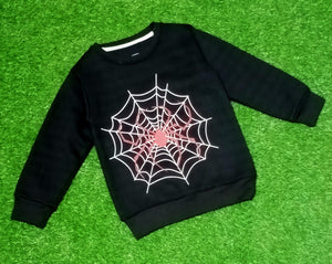 Spider Web Print Winter Pullover | Stylish Boys & Girls Outfit