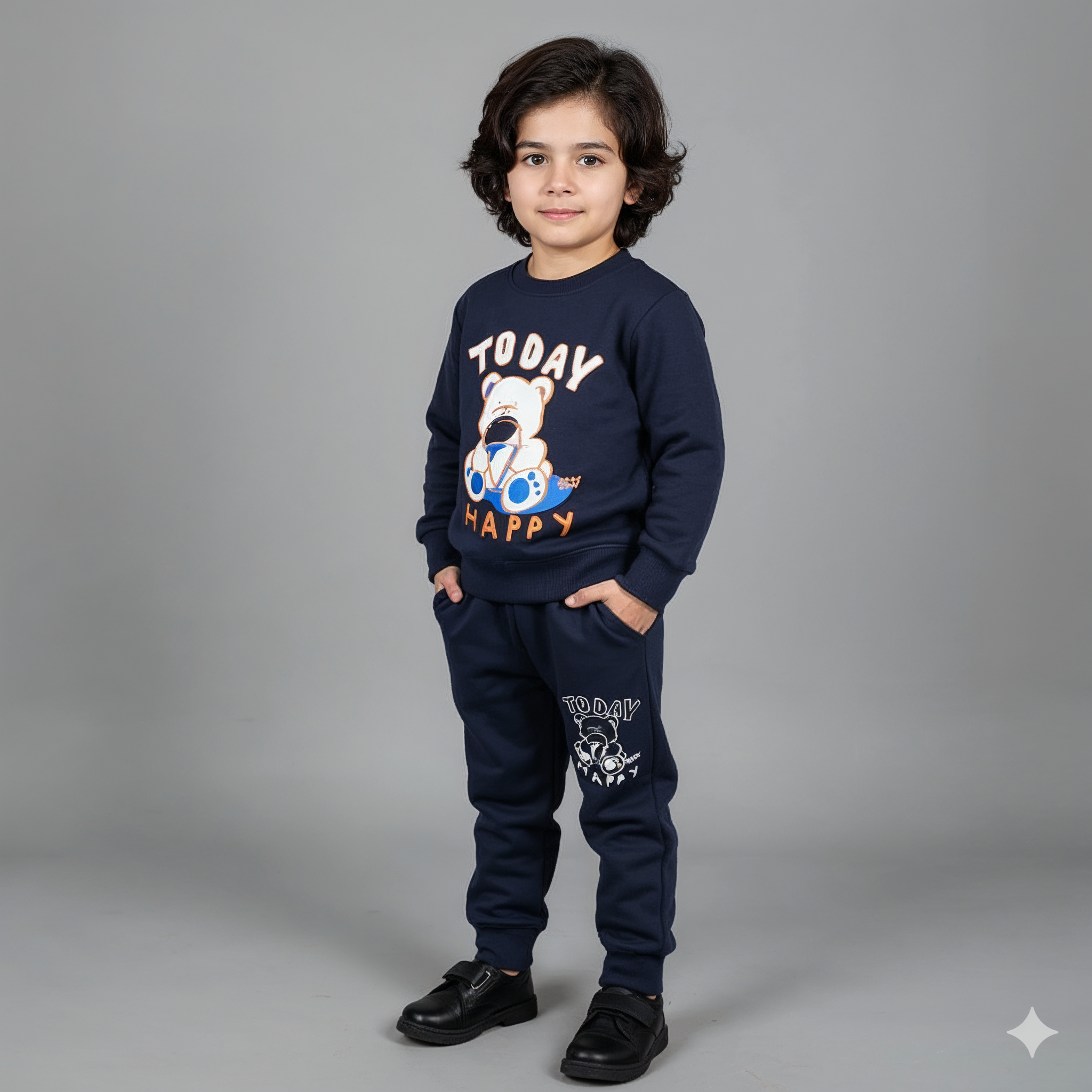 Today Happy Bear Navvy Blue || Beautiful Trendy || New Winter Arrival || Warm Soft Fleece