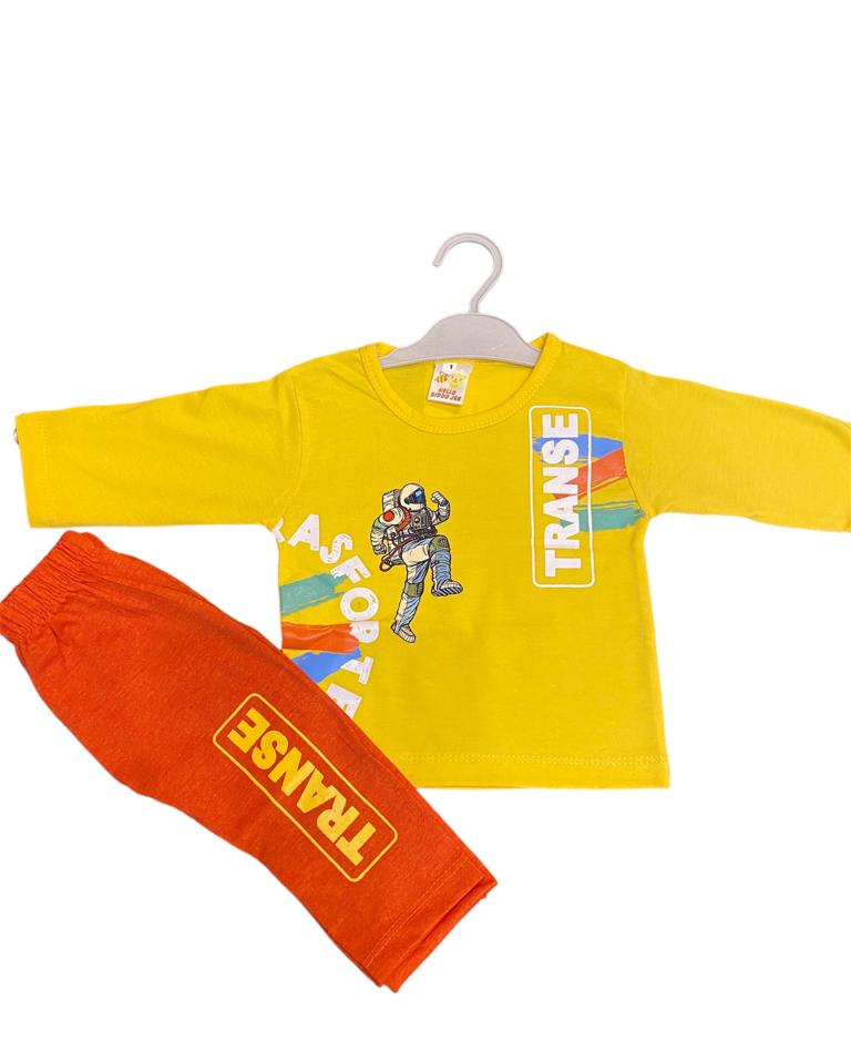 Summer Stuff full-sleeve cotton T-shirt & Trouser