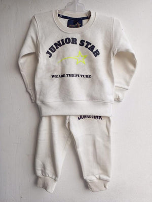 Premium White ||  Junior Star Cinnamon Cozy Soft Premium Winter Fabric