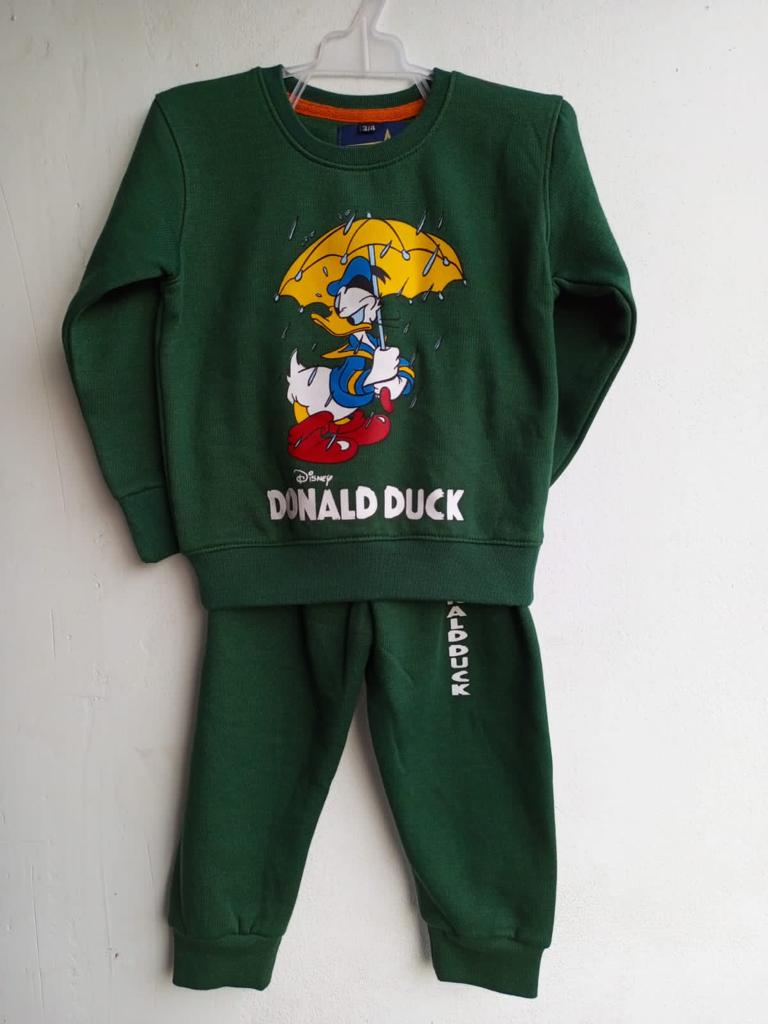 Premium Green || Donald Duck || Very Soft Comfy Winter Fabric