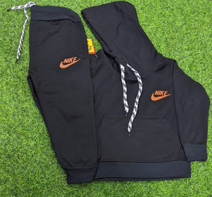 Nike || Hoodie Set Black || Premium Quality || Soft Winter Beautiful Set