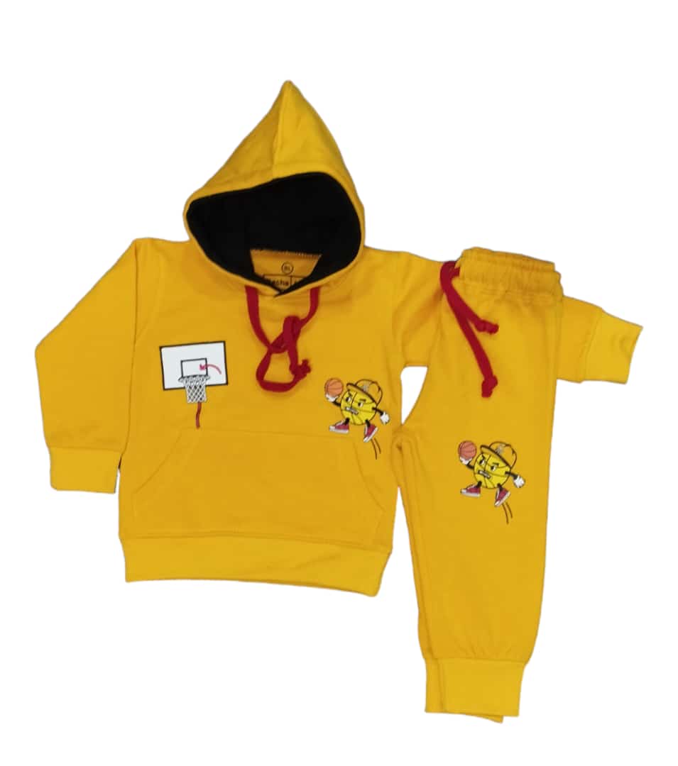 Yellow Mustard Basket ball 🏀 || Hoodies Winter Tracksuits || Over FLEECE || Two sides pockets
