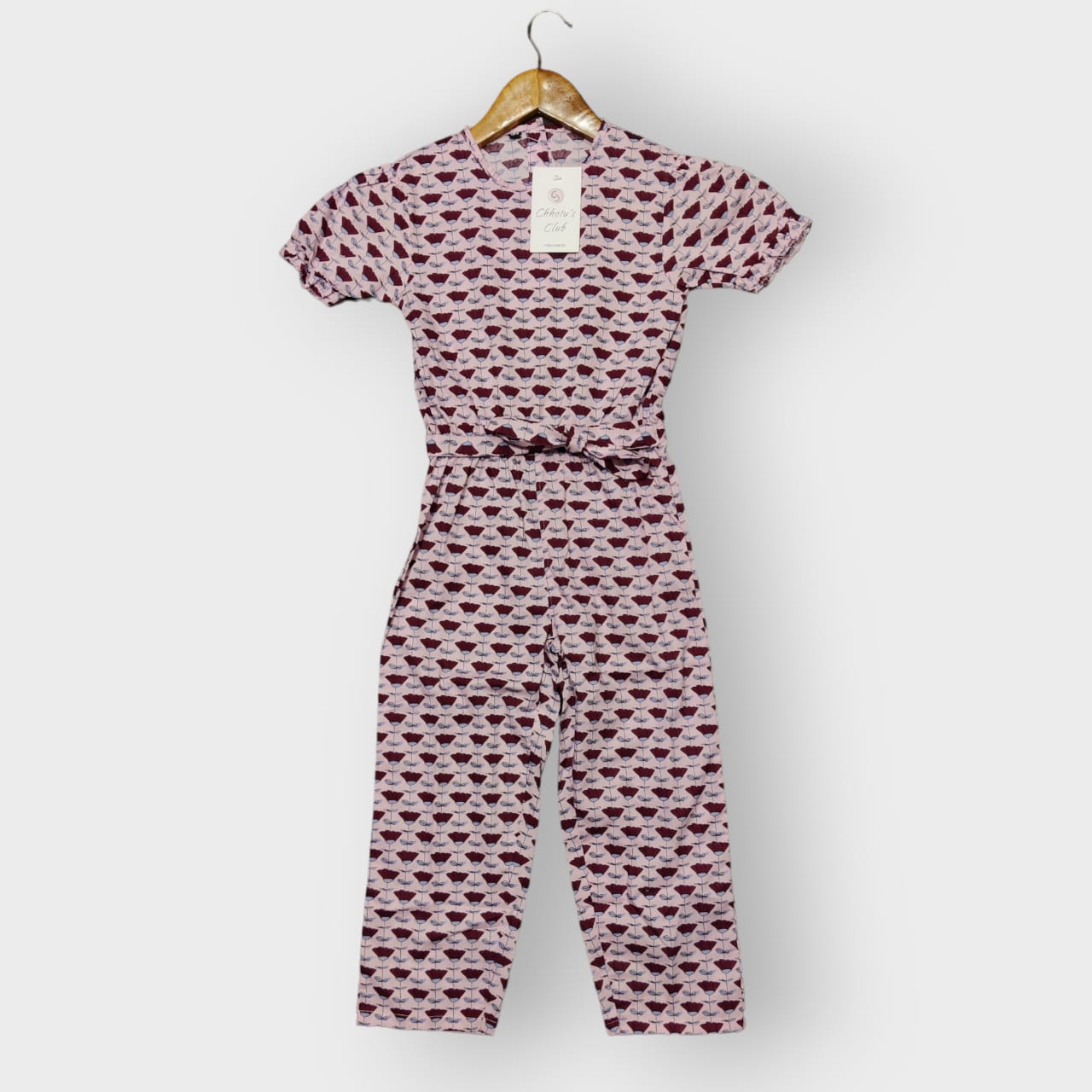 Pale Pink Shuttle Dreams Jumpsuit Set