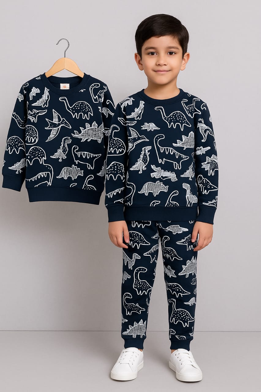 Boys Dinosaur Print Tracksuit