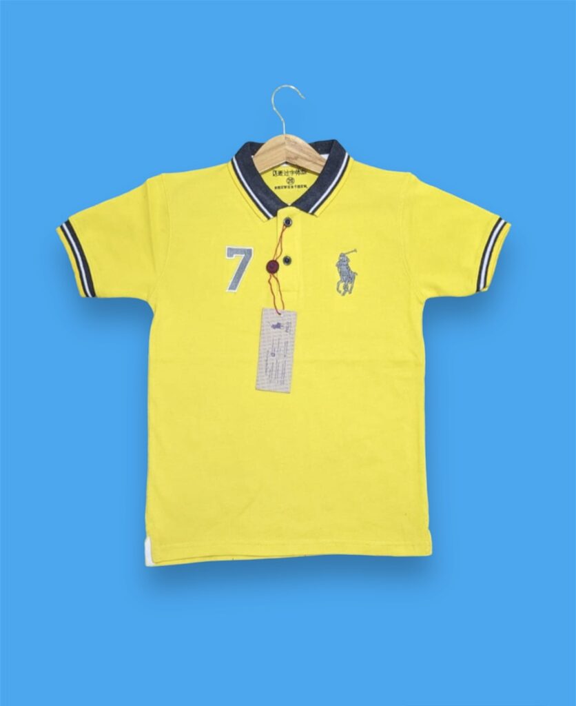 Lemon yellow polo shirt outlet